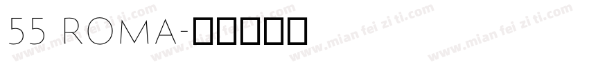 55 roma字体转换
